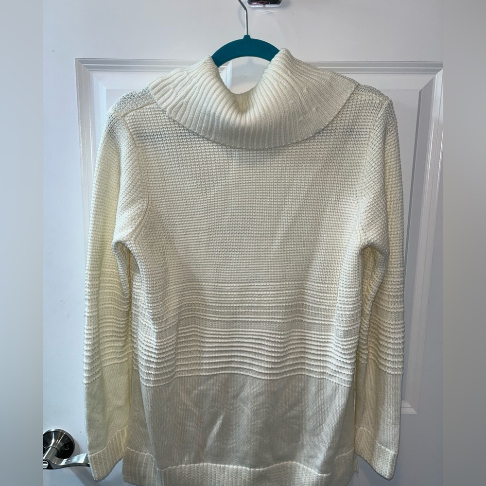 Calvin Klein Knit Sweater Cream Size Medium - Picture 4 of 7